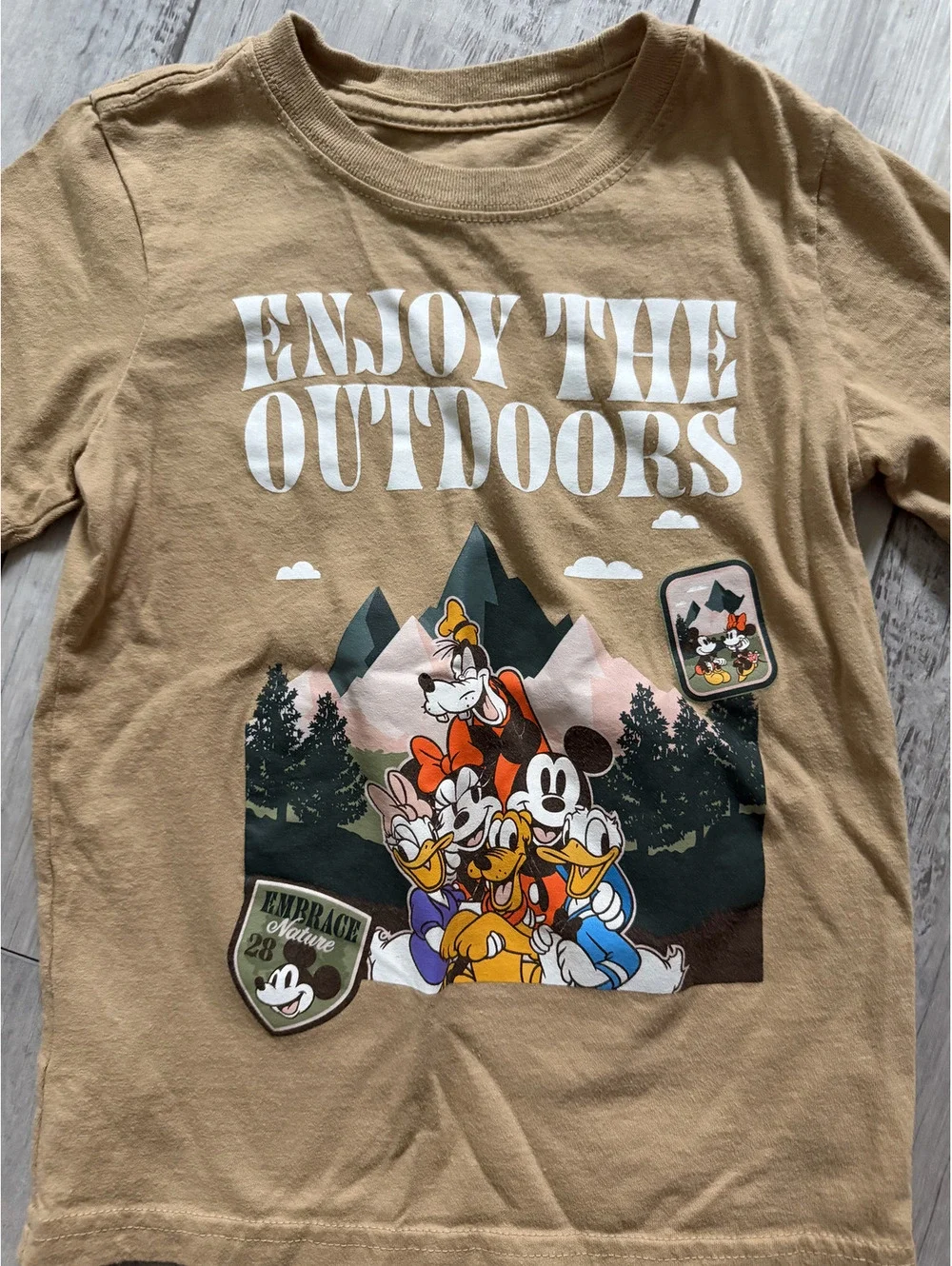 Gap Disney Mickey and Friends Enjoy the outdoors graphic tee size 5T